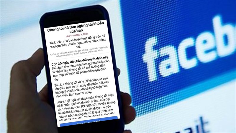 Nguyên nhân khiến Facebook bị khóa 180 ngày lồng bản quyền